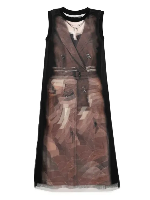 Andersson Bell vestido estilo gabardina con estampado