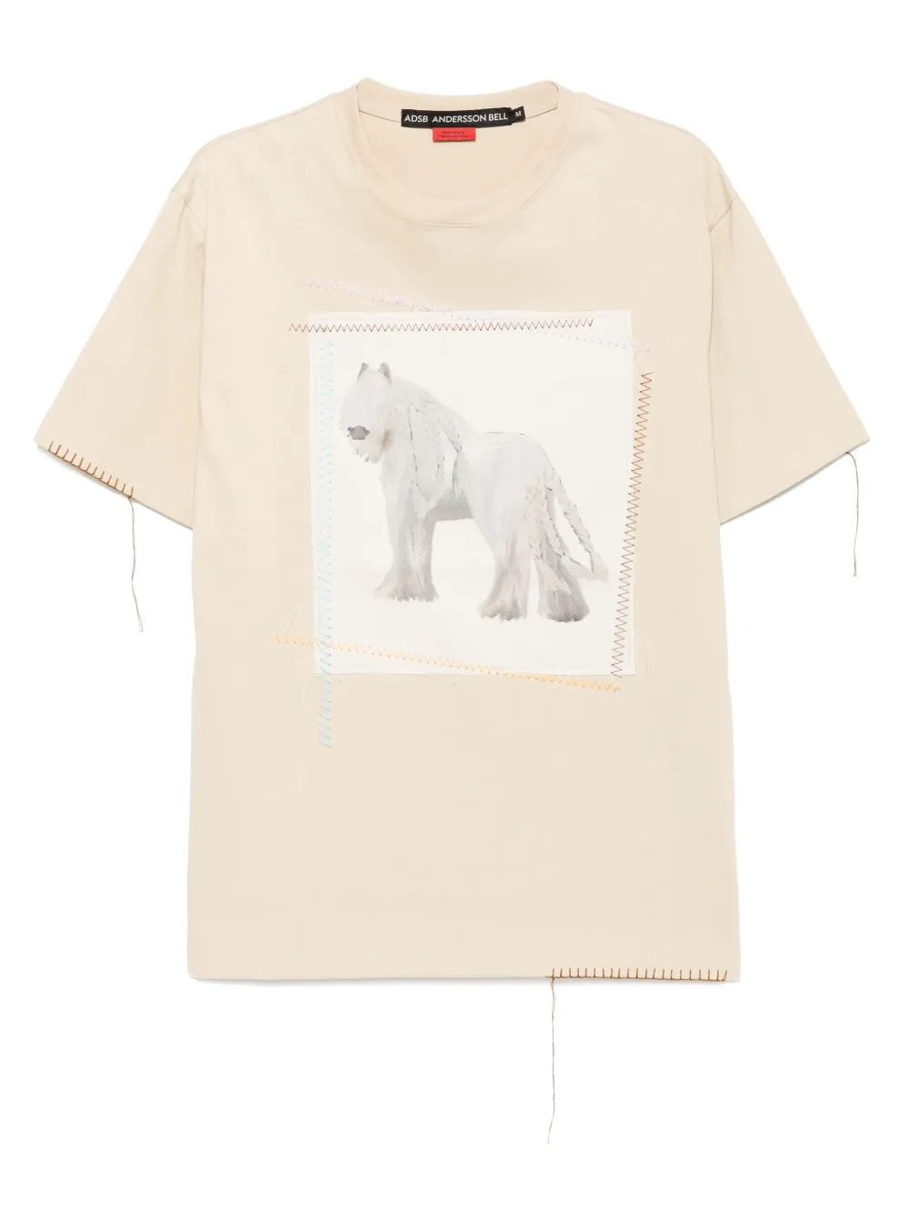 Andersson Bell playera con diseño patchwork | neutro | Image 1