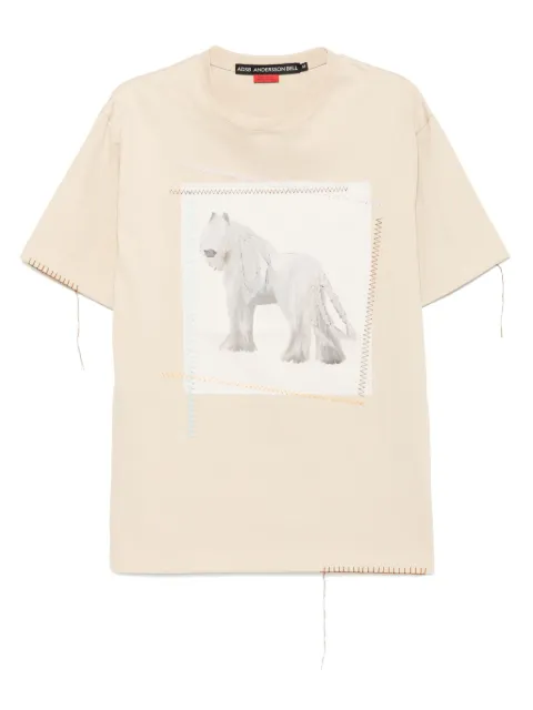 Andersson Bell horse patchwork T-shirt