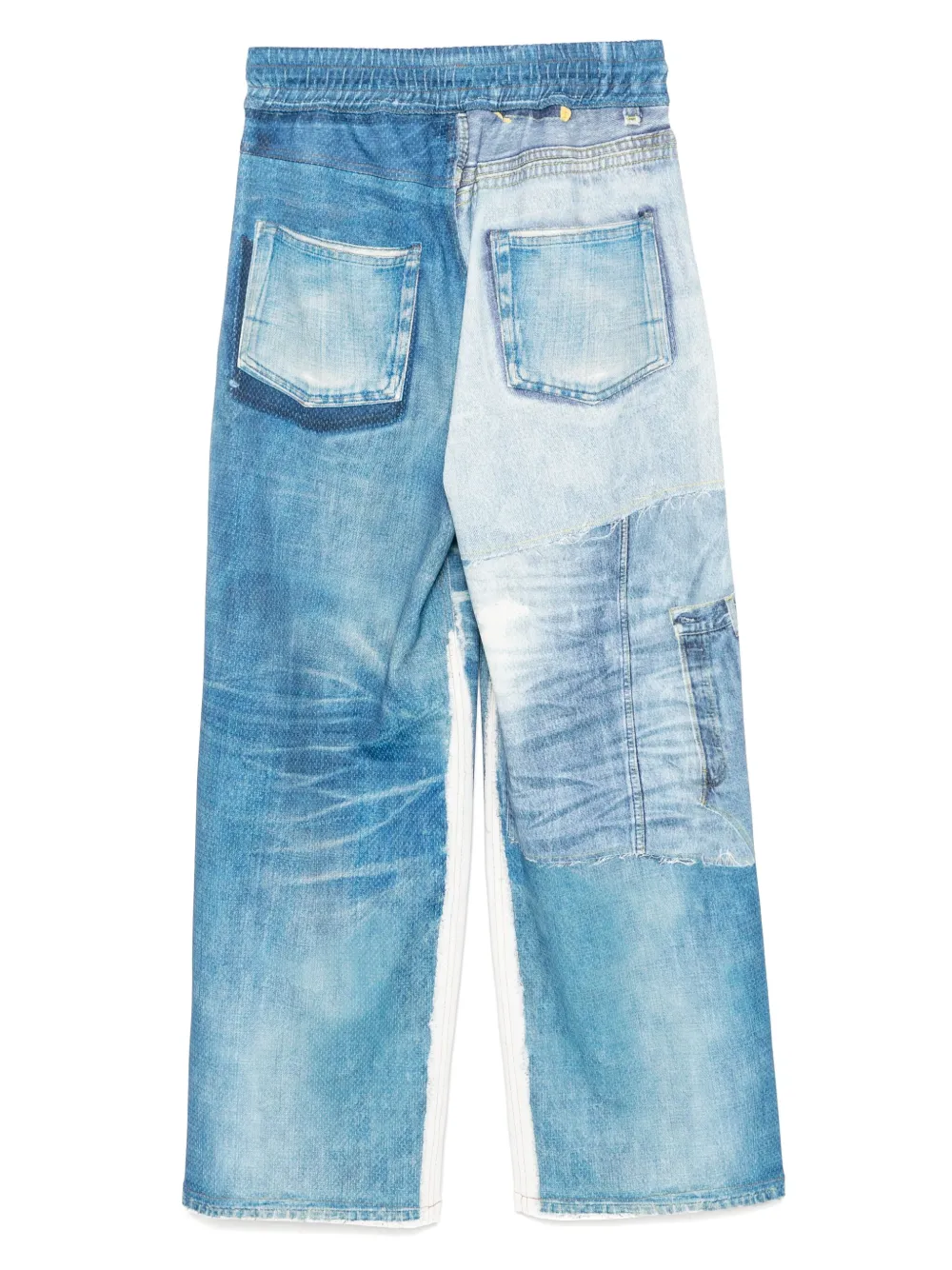 Andersson Bell denim trompe loeil mesh pants | Sweatpants | Image 2