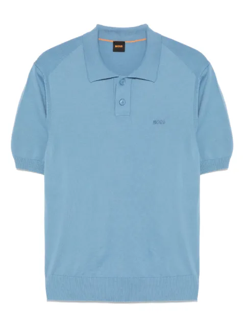 BOSS embroidered-logo polo shirt