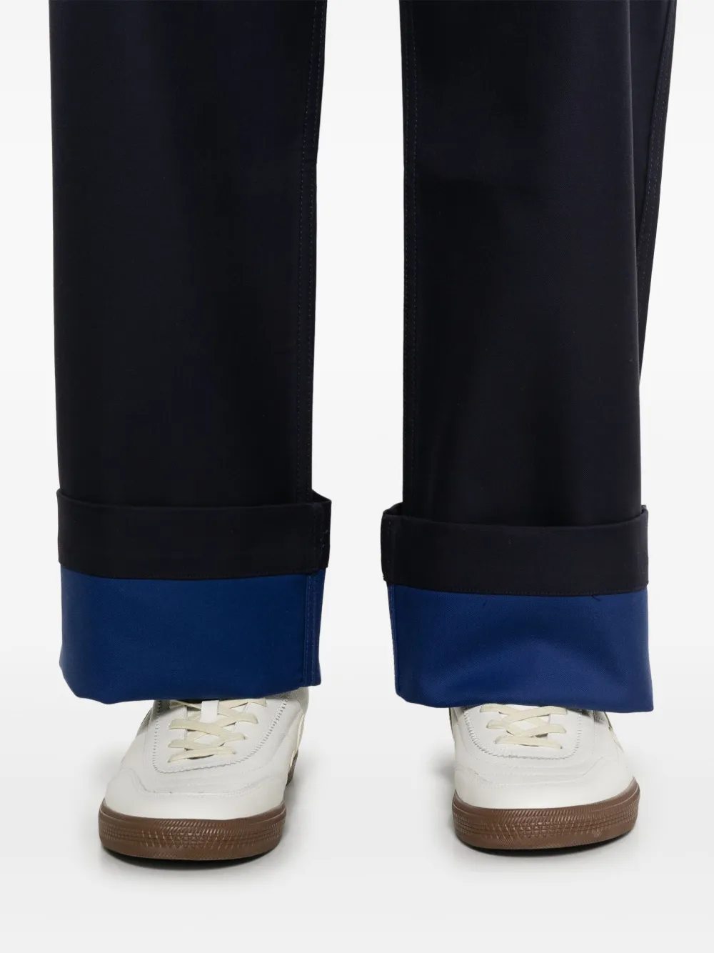 Tommy Hilfiger Broek met geborduurd logo Blauw