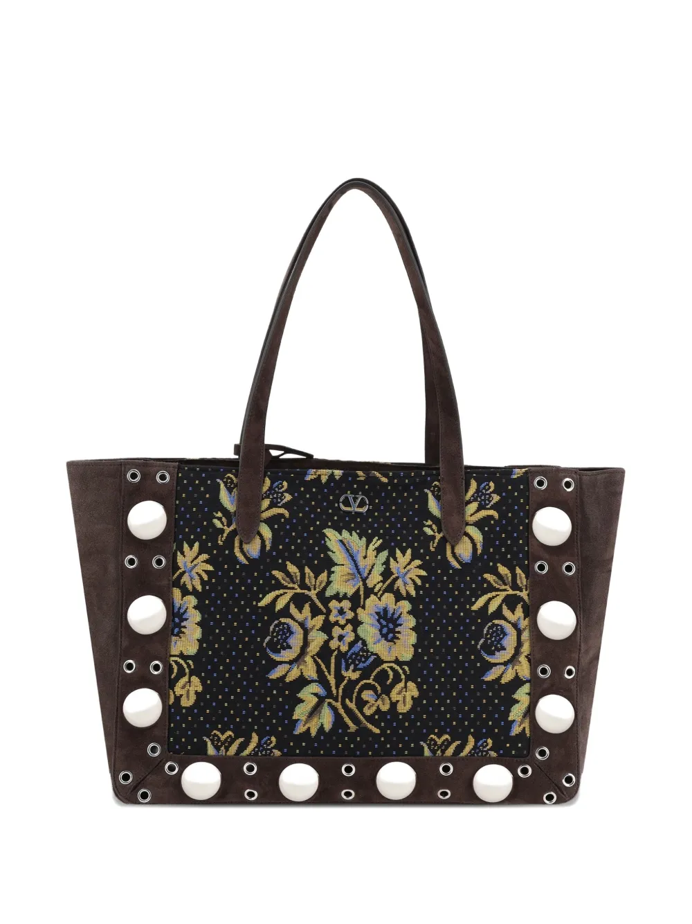 Valentino Garavani Schoudertas met jacquard Bruin