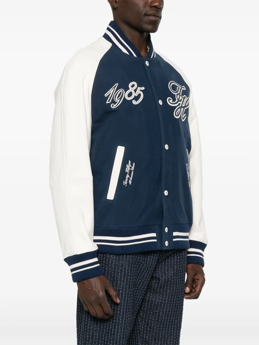 Tommy Hilfiger Jack met patch Blauw