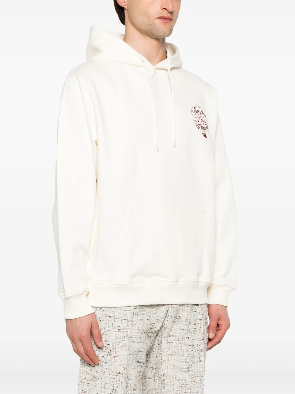 Drôle De Monsieur Vignes Slogan hoodie Beige