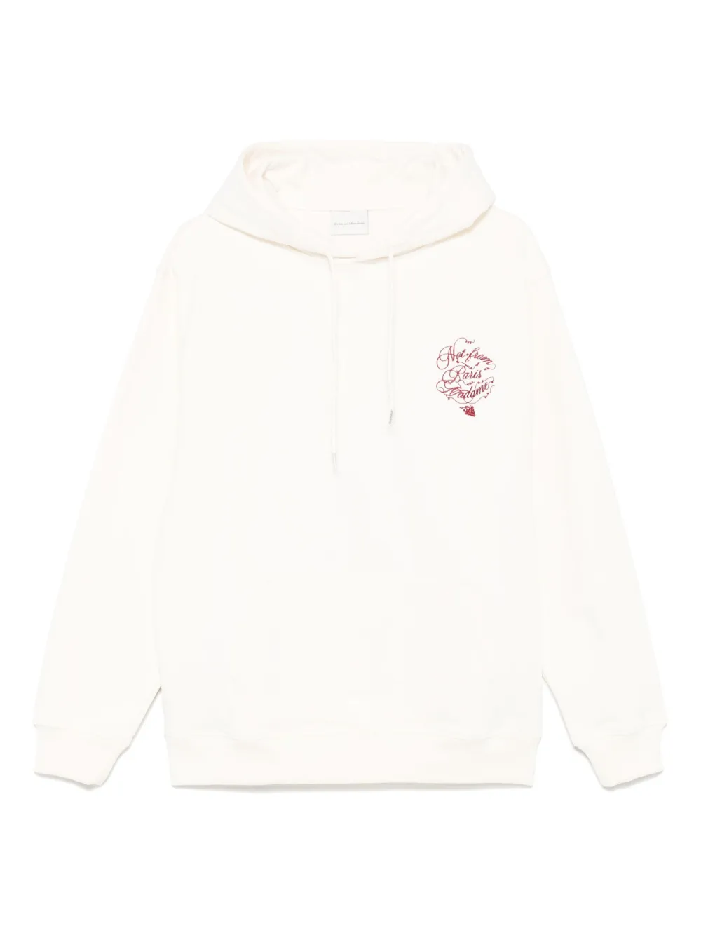 Drôle De Monsieur Vignes Slogan hoodie Beige