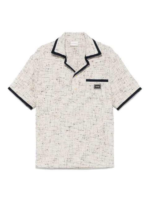 Drôle De Monsieur tweed polo shirt