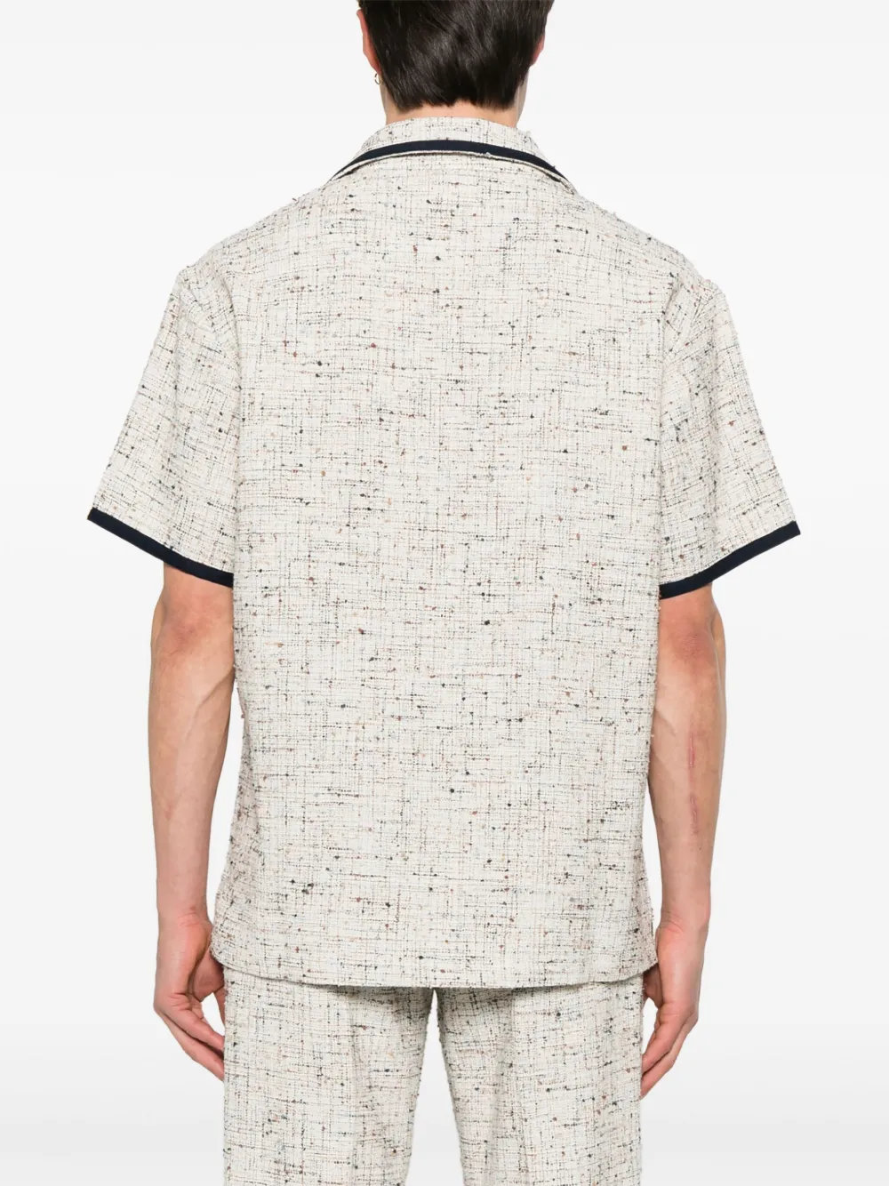 Drôle De Monsieur Tweed poloshirt Beige
