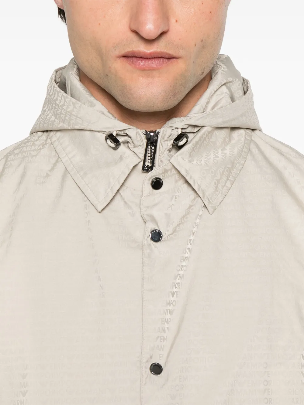 Emporio Armani Jack met logopatroon Beige
