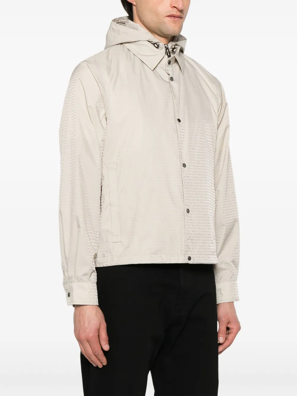Emporio Armani Jack met logopatroon Beige