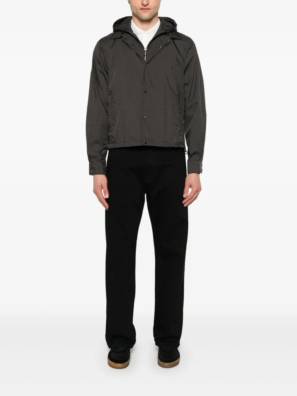 Emporio Armani logo-pattern jacket | Lightweight Jackets | Image 2