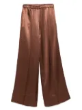 THE NINA STUDIO satin palazzo pants - Brown