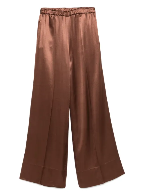 Pantalon palazzo en satin - THE NINA STUDIO - Modalova