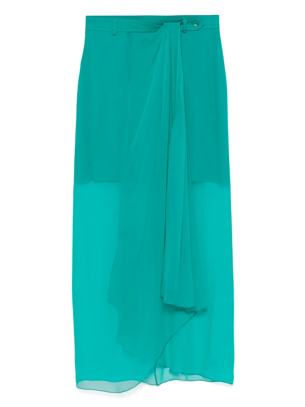 Alberta Ferretti jupe à design drapé | vert | Image 1