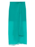 Alberta Ferretti draped skirt - Green