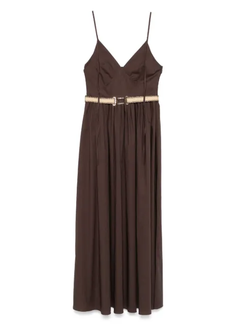 TWINSET vestido de popelina con cinturón