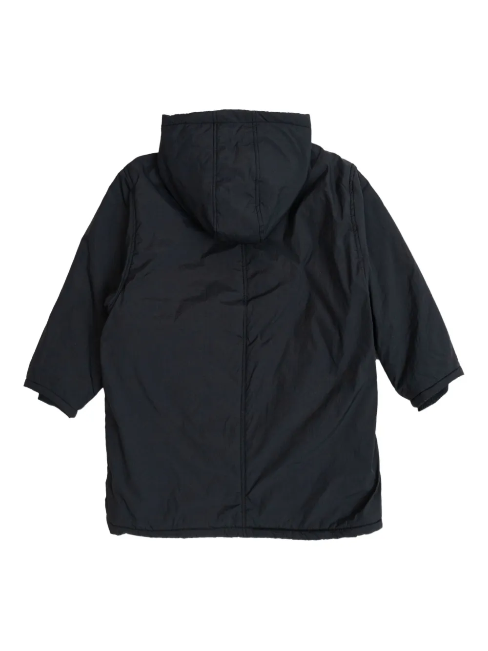 American Vintage Kids Jas met capuchon en logo Zwart