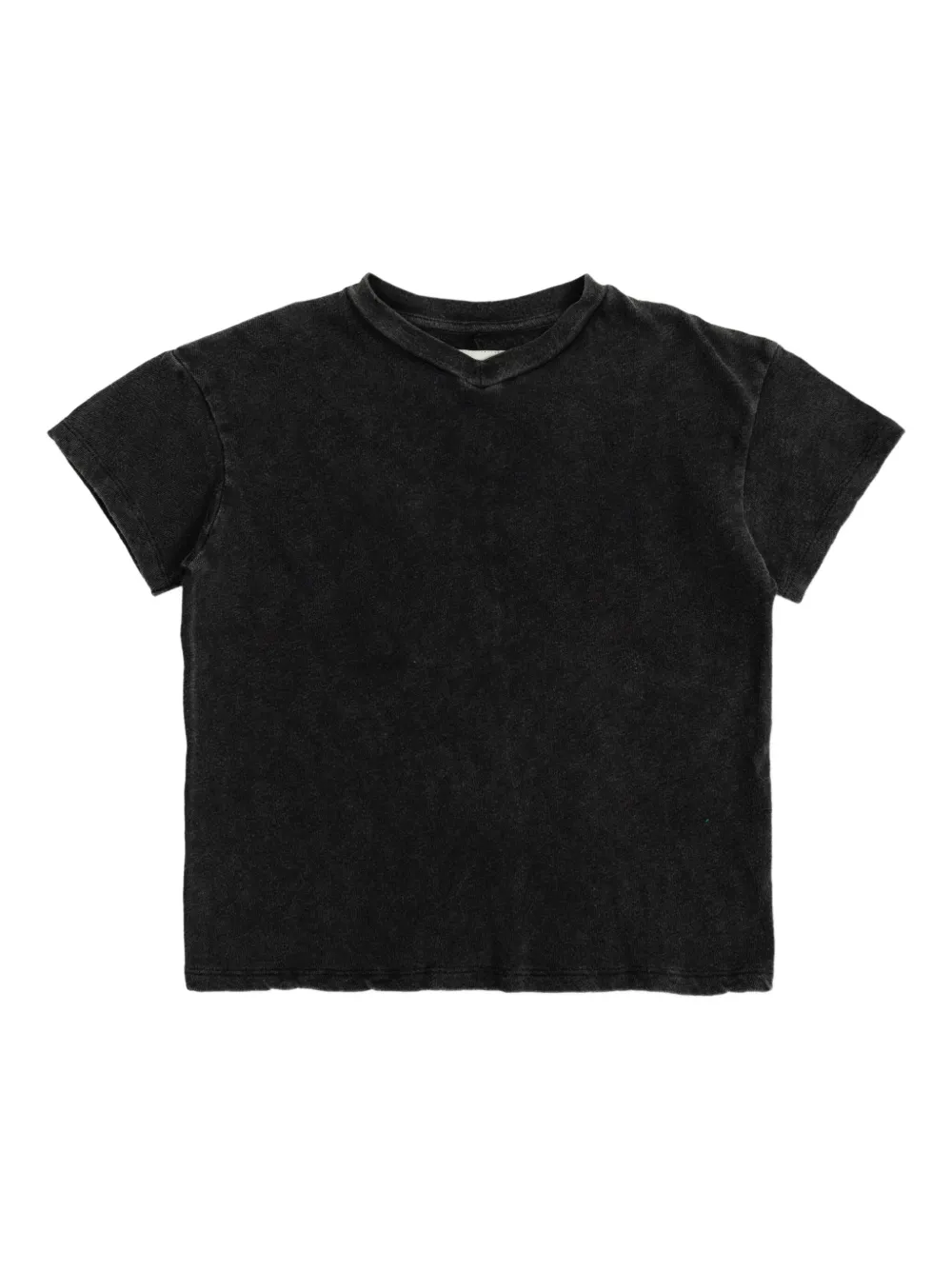 American Vintage Kids Katoenen T-shirt Zwart