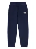 American Vintage Kids logo-print track pants - Blue