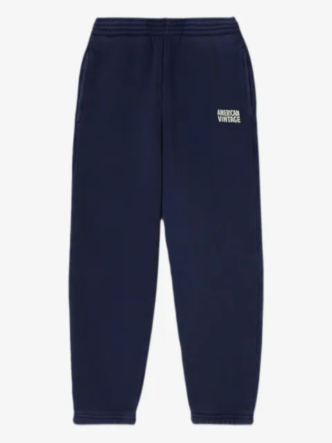 American Vintage Kids logo-print track pants