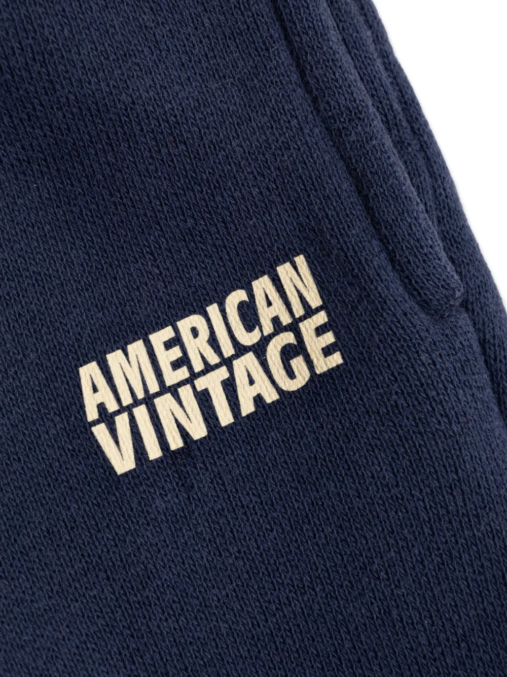 American Vintage Kids Trainingsbroek met logoprint Blauw