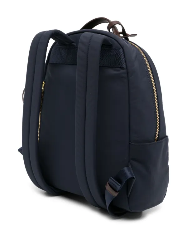 Agnès b. logo-plaque Backpack | Blue | FARFETCH AO
