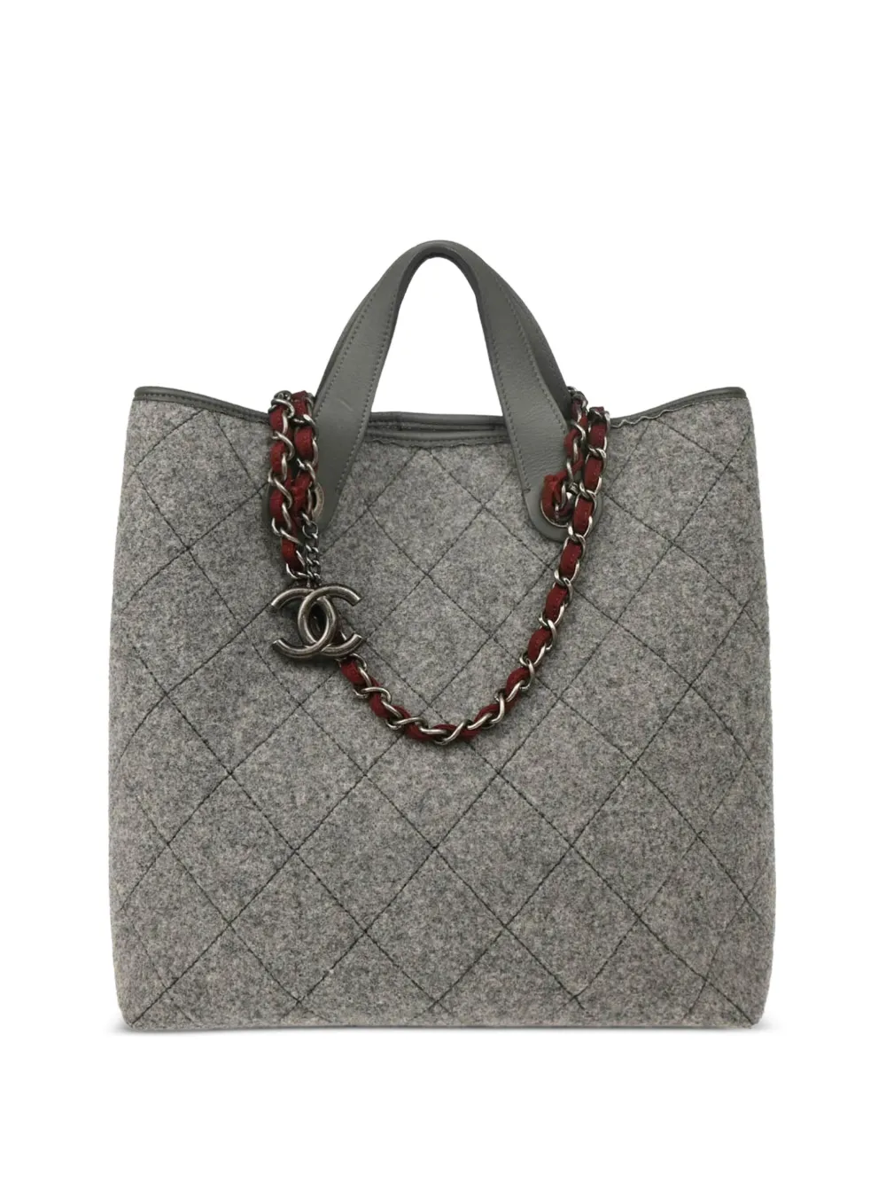CHANEL Pre-Owned sac à main en feutre (2011) | gris | Image 1