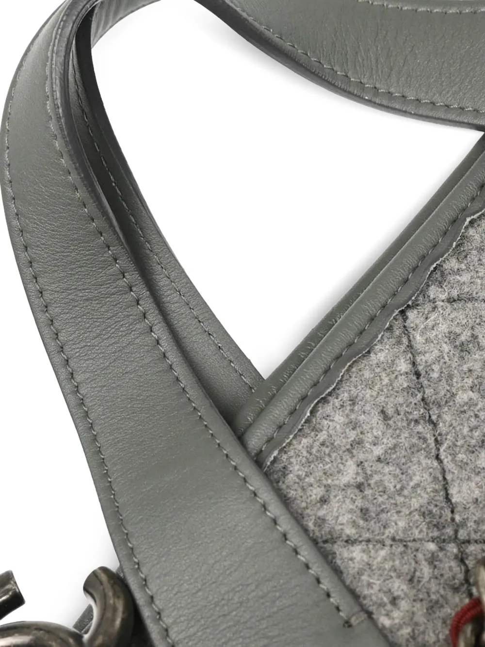 Pre-owned Chanel 2011 Felt Tote Bag In Grey