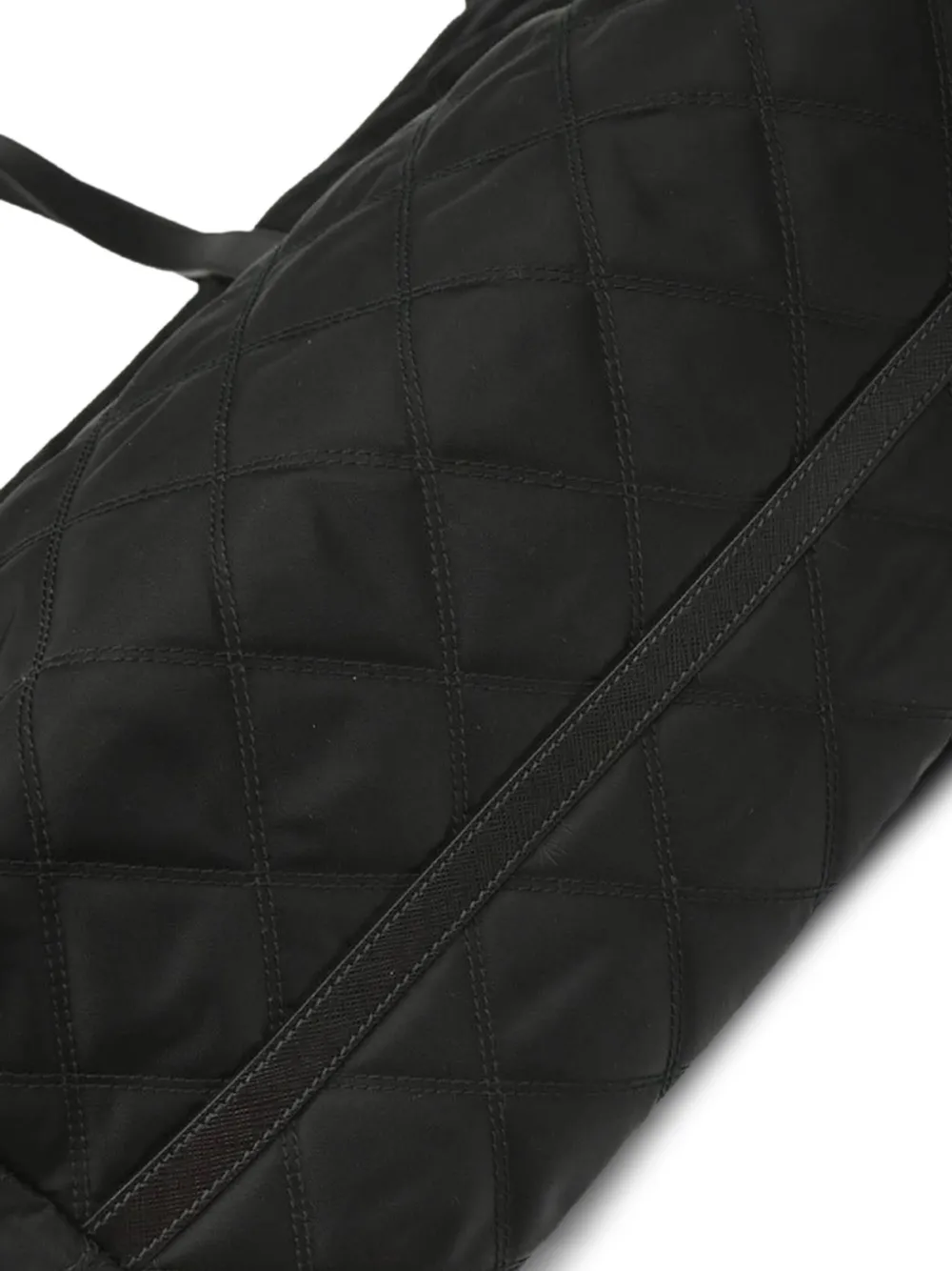 Pre-owned Prada 2010s Quilted Tote Bag In Black