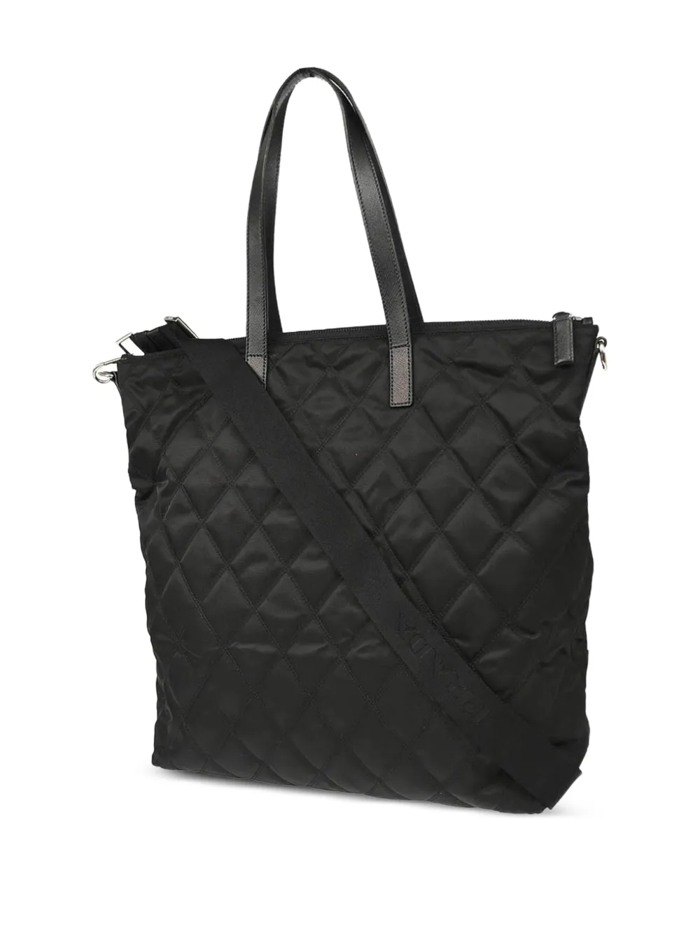 Pre-owned Prada 2010s Quilted Tote Bag In Black