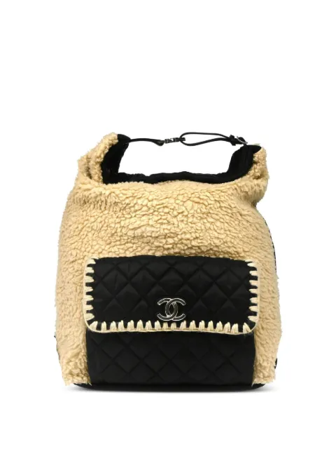 CHANEL Pre-Owned mochila de lana CC 2018