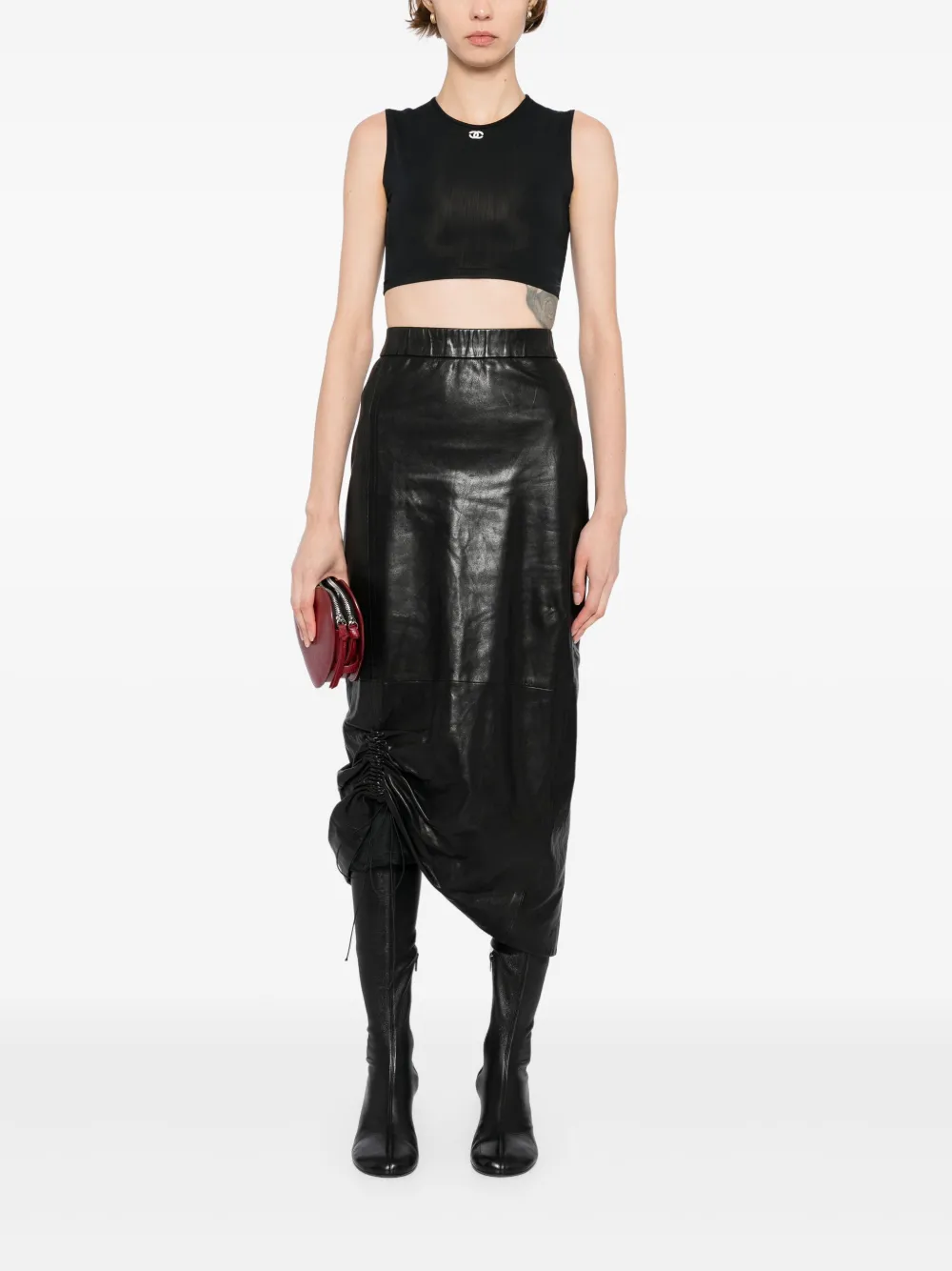 CHANEL Pre-Owned 1990-2000s cropped tank top | Image 2