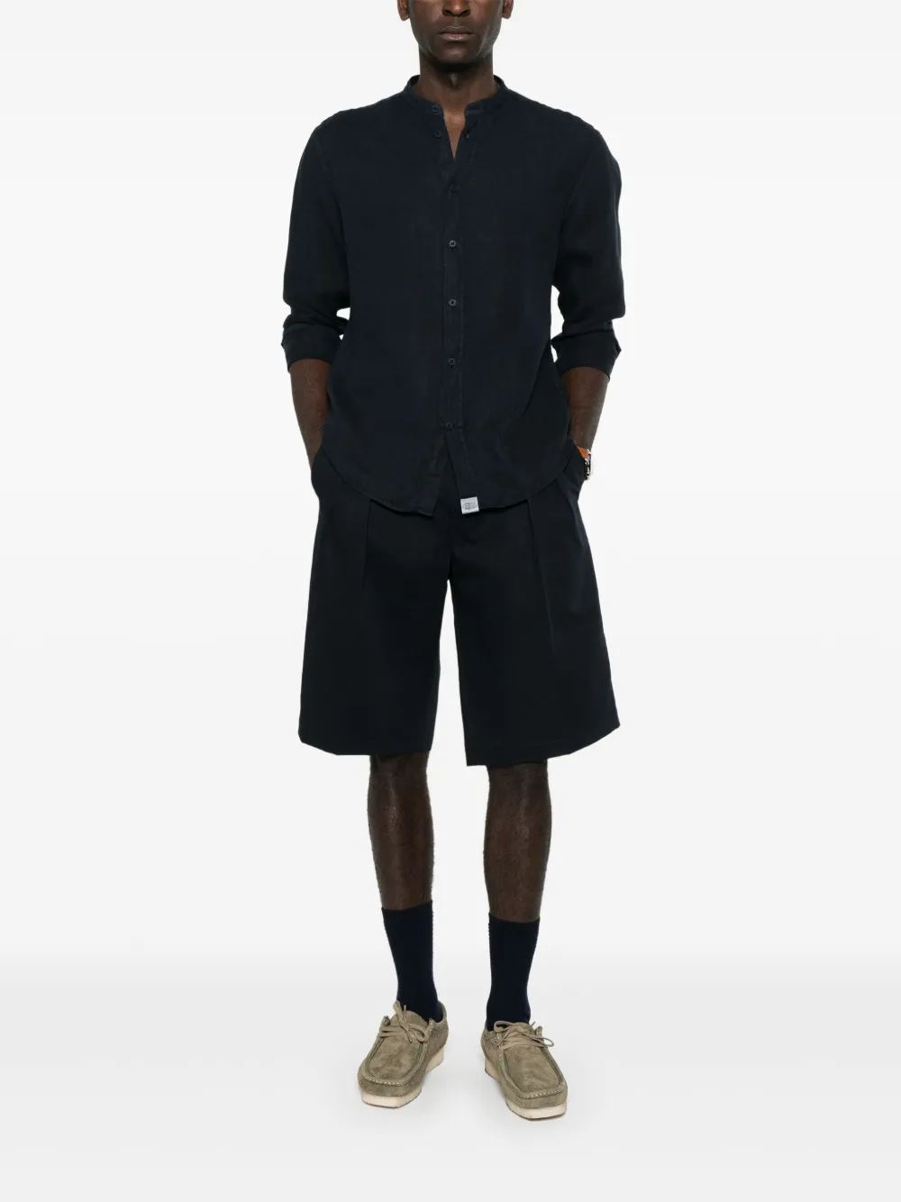 Zegna linen shirt - Blauw