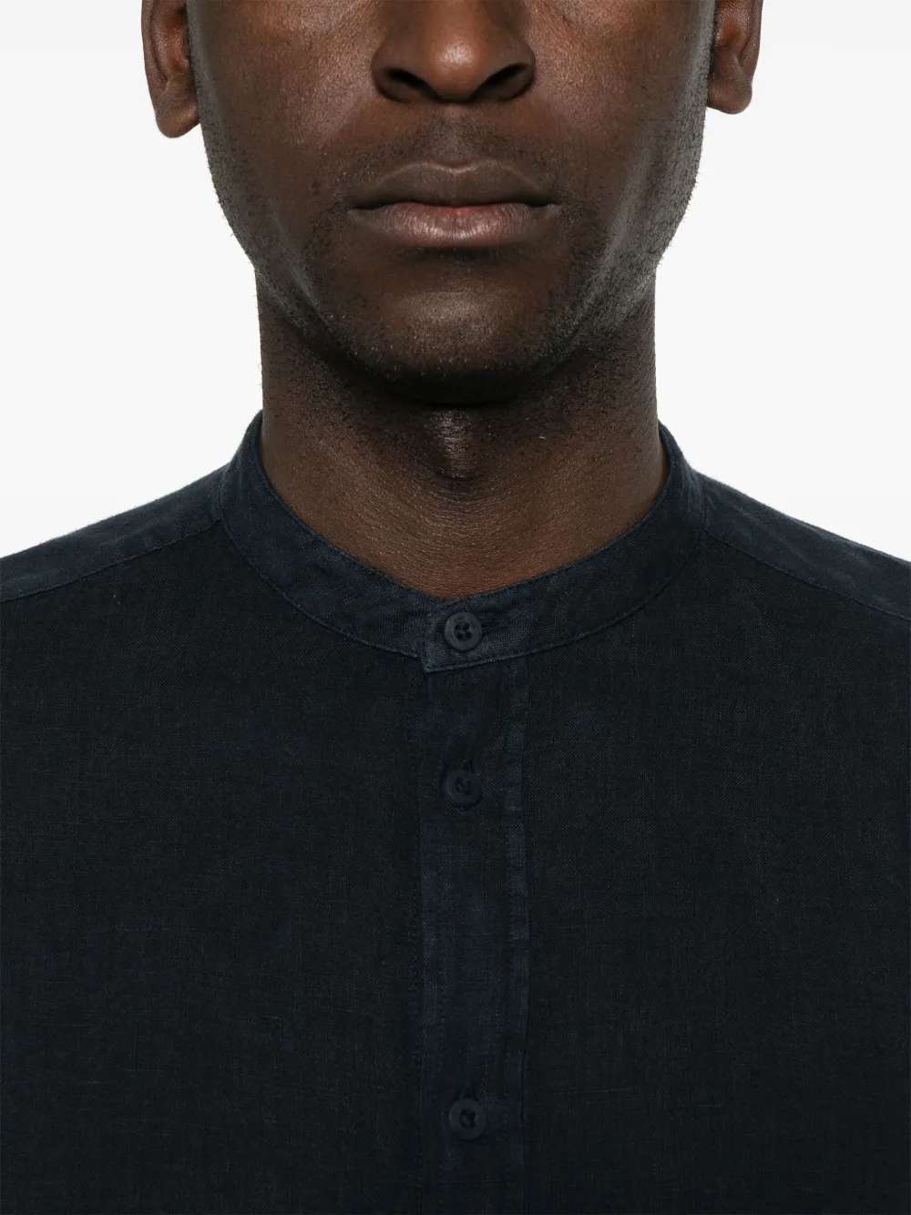 Zegna Linnen overhemd Blauw