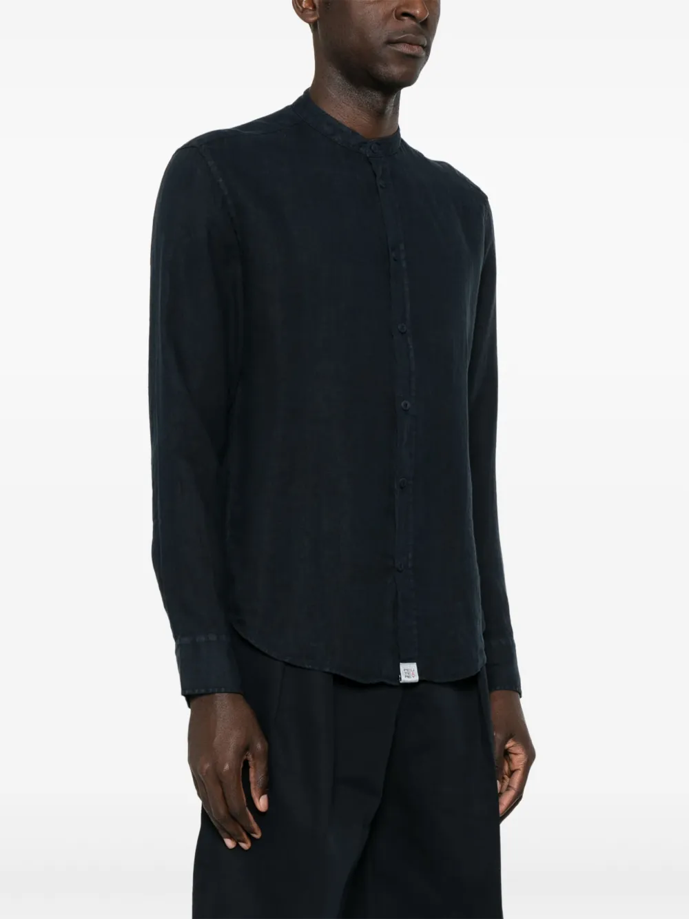 Zegna Linnen overhemd Blauw