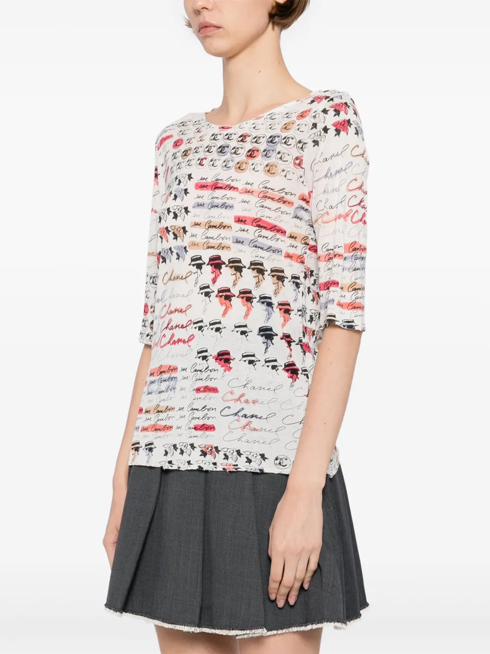 Pre-owned Chanel 2006 Graphic-print T-shirt