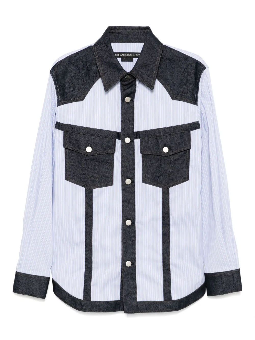 Andersson Bell camisa con bordes sin rematar | azul | Image 1