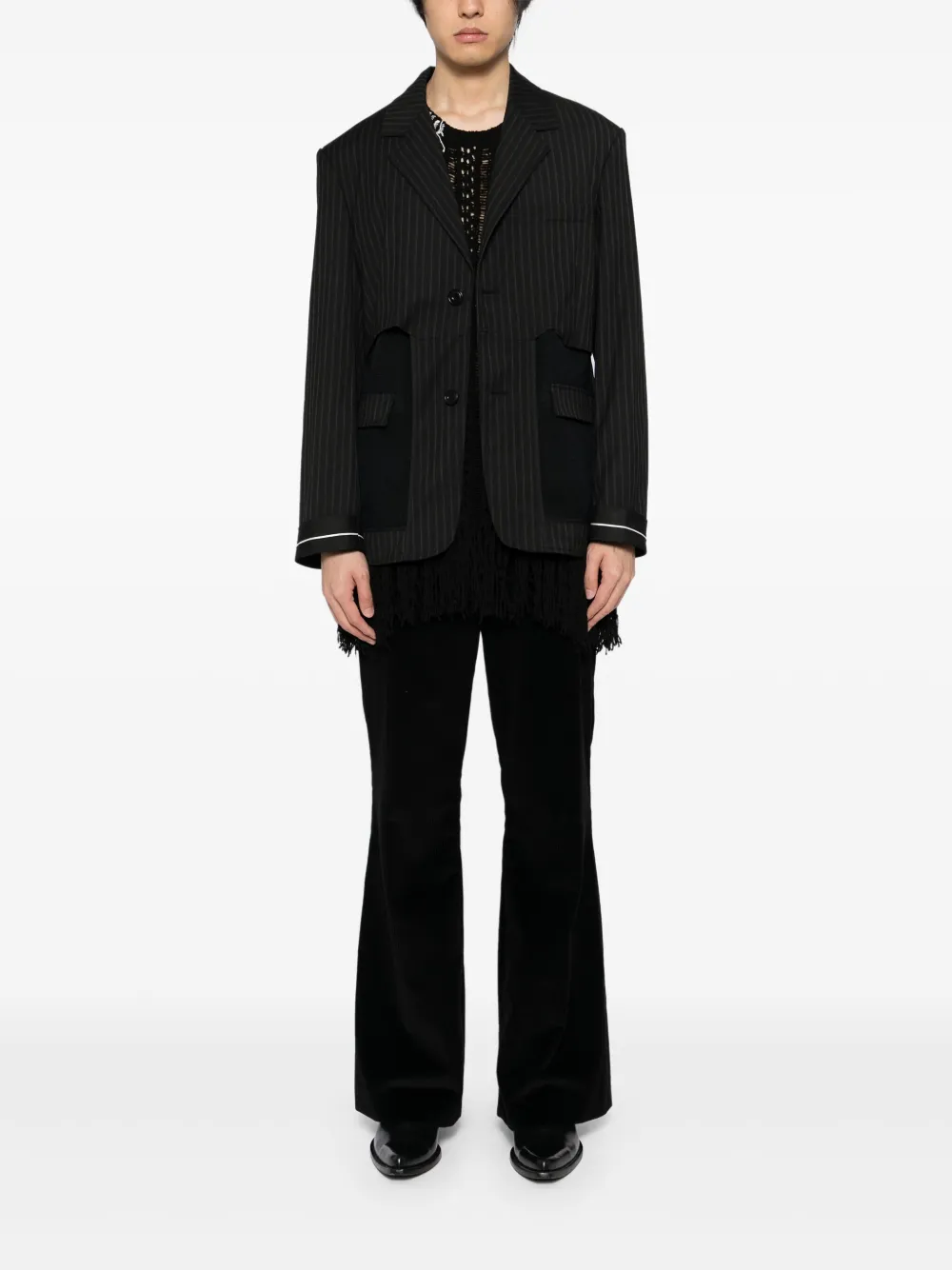 Andersson Bell inside out stripe sheer jacket | Blazers | Image 2