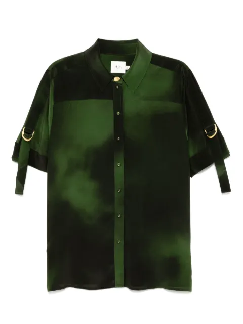 Aje camisa de seda Glaze