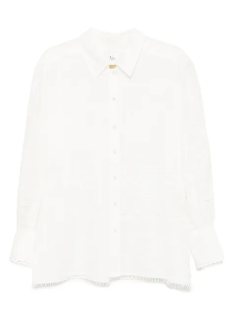 Aje camisa con nubes bordadas