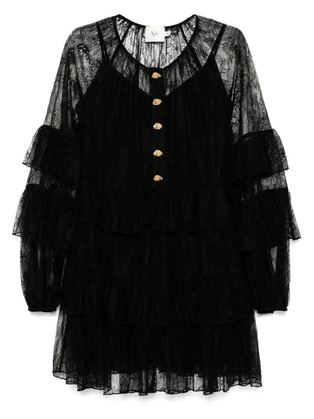 Aje mini Primrosi dress | Black | Image 1