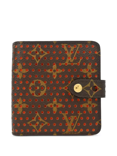 Louis Vuitton Pre-Owned cartera compacta con perforaciones del monograma 2006