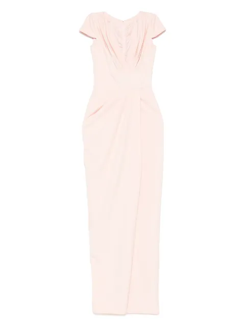 Rhea Costa draped maxi dress