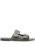 Aeyde leather flat sandals - Grey