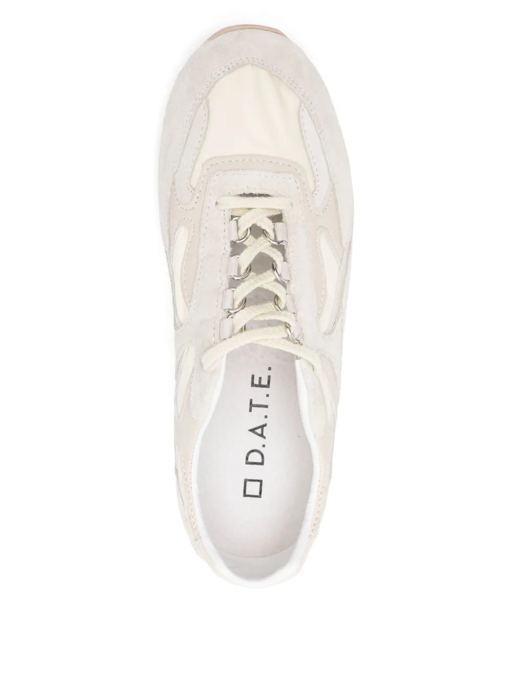 D.A.T.E. Sneakers met vlakken Beige