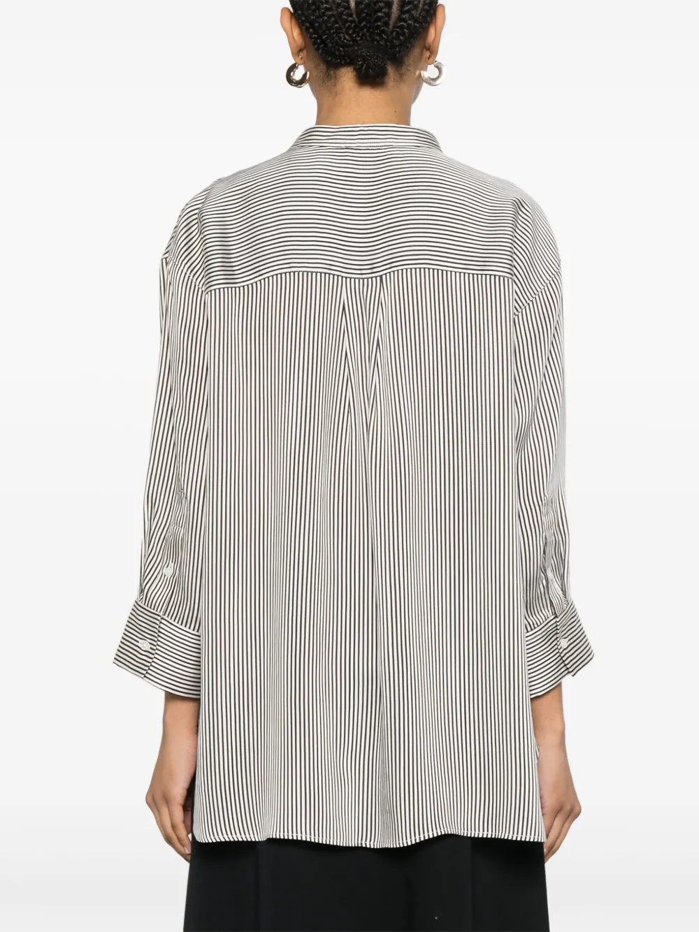FABIANA FILIPPI STRIPED BUTTON-UP SHIRT