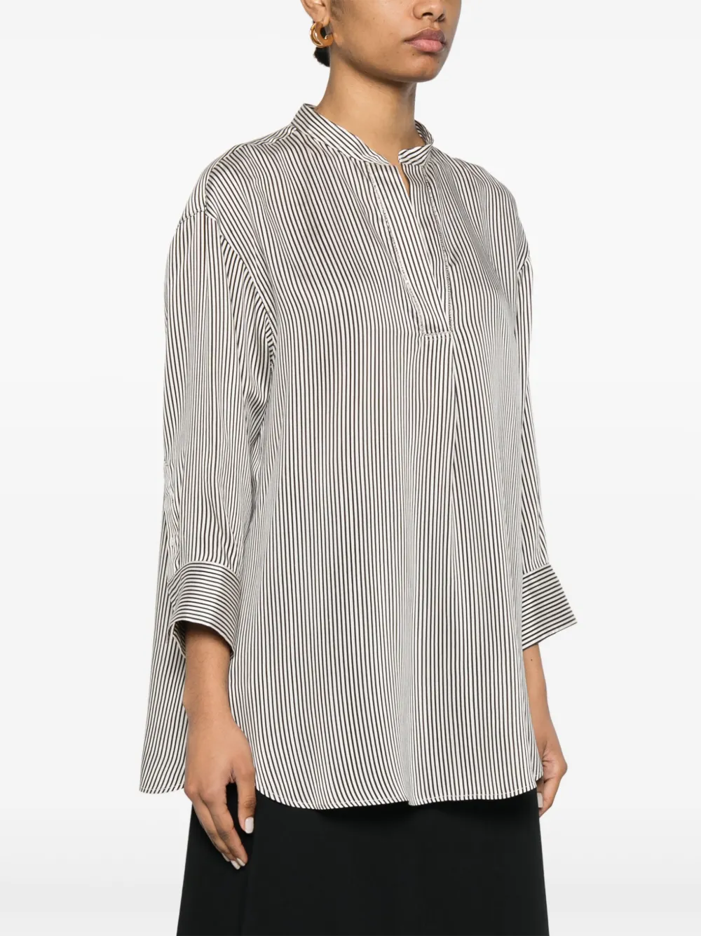 FABIANA FILIPPI STRIPED BUTTON-UP SHIRT