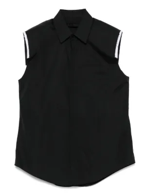 Sacai ノースリーブ シャツ | ブラック | FARFETCH JP