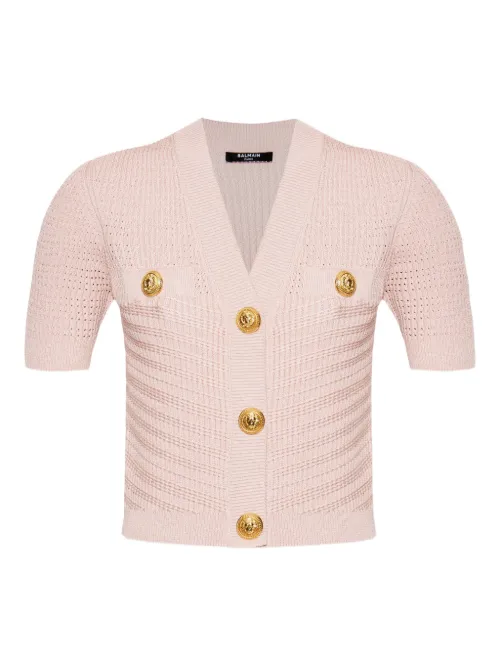 Balmain haut en maille - Rose - Balmain - Modalova