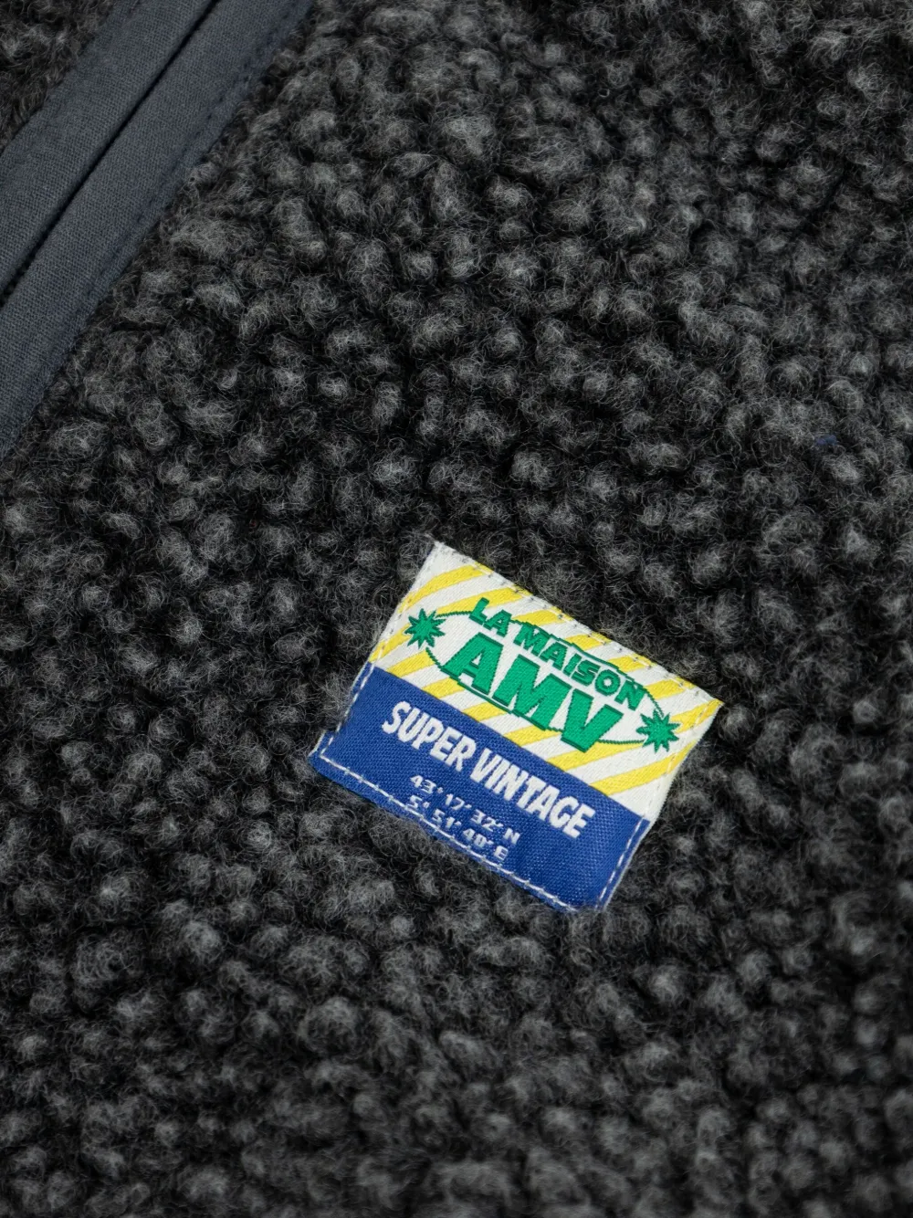 American Vintage Kids Fleece jack Grijs